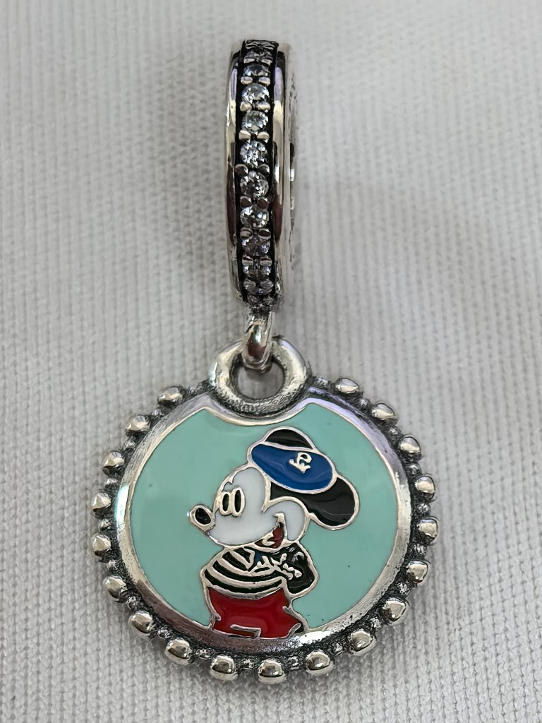 Pandora France Mickey Mouse Charm Pendant, S925 Silver Jewelry
